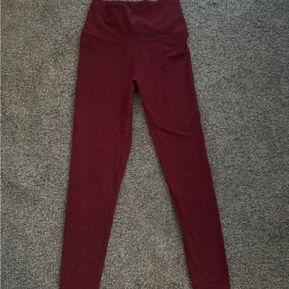 CALIA Burgundy High-Waisted Leggings